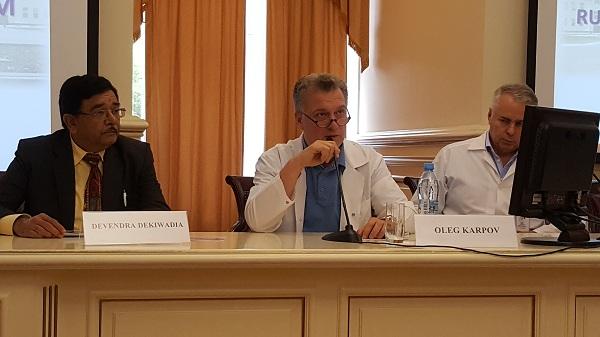 Президиум Российско-Индийского венозного форума в Москве