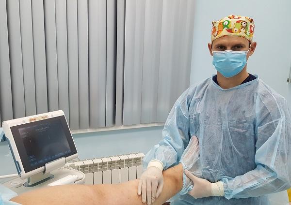 Хирург-флеболог Раскин В.В. после успешной операции 