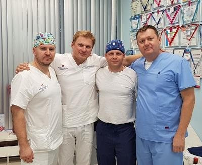Дружеский визит в "МИФЦ" флебологов из Новороссийска Лебедева С.С. и Пироженко П.А., 23.10.2019.