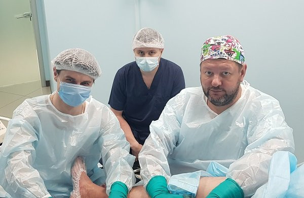 Мастер-класс для сосудистого хирурга, флеболога из г. Чебоксары, Баранова Ивана Витальевича, Москва, 25.11.2021г.