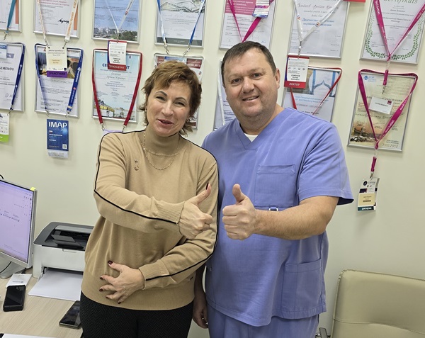 Спасибо за внимательное, человеческое отношение к пациентам. Отзыв пациентки флеболога Семенова А.Ю.